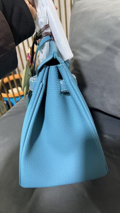 Hermes Birkin Togo Blue Jean Bags 