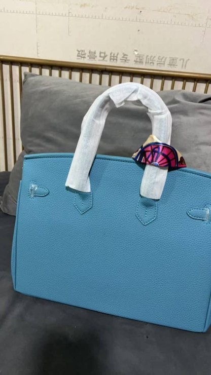 Hermes Birkin Togo Blue Jean Bags 