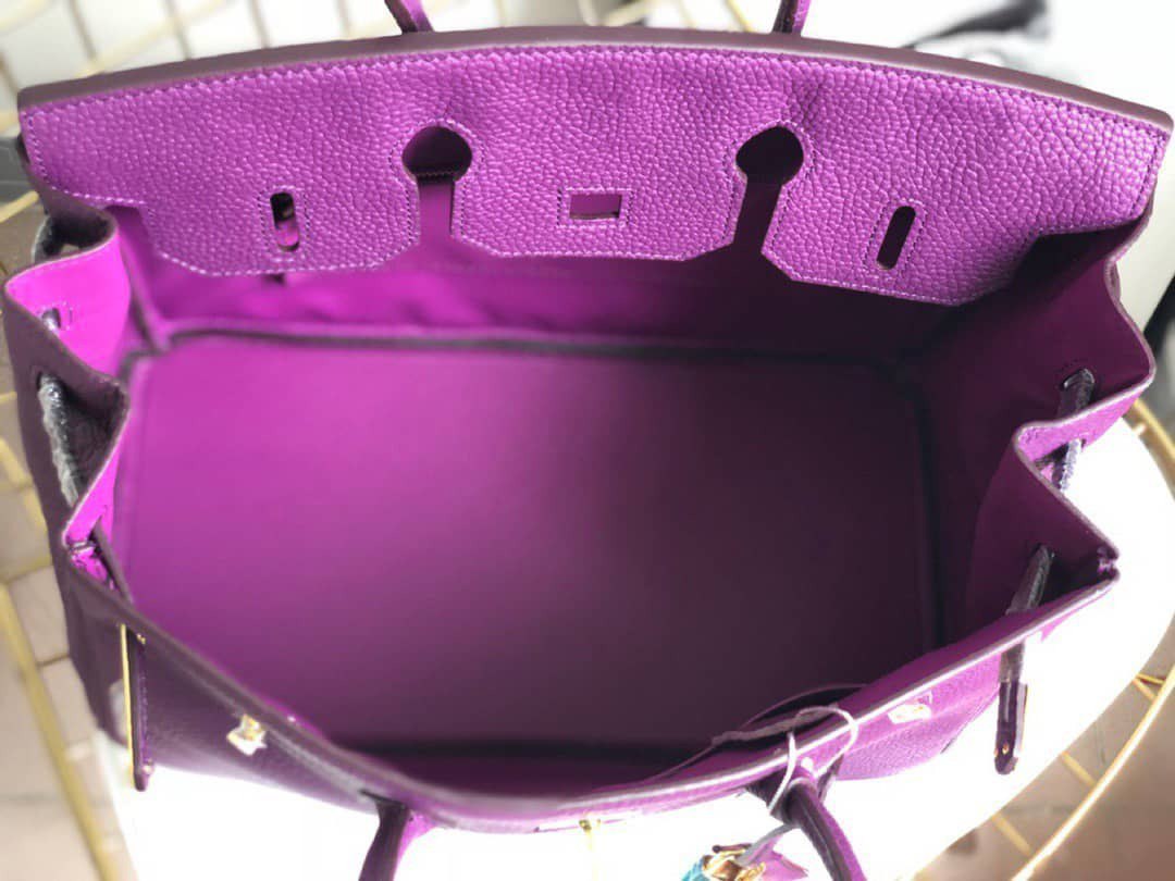 HERMES BIRKIN 30- TOGO- ANEMONE - Purple