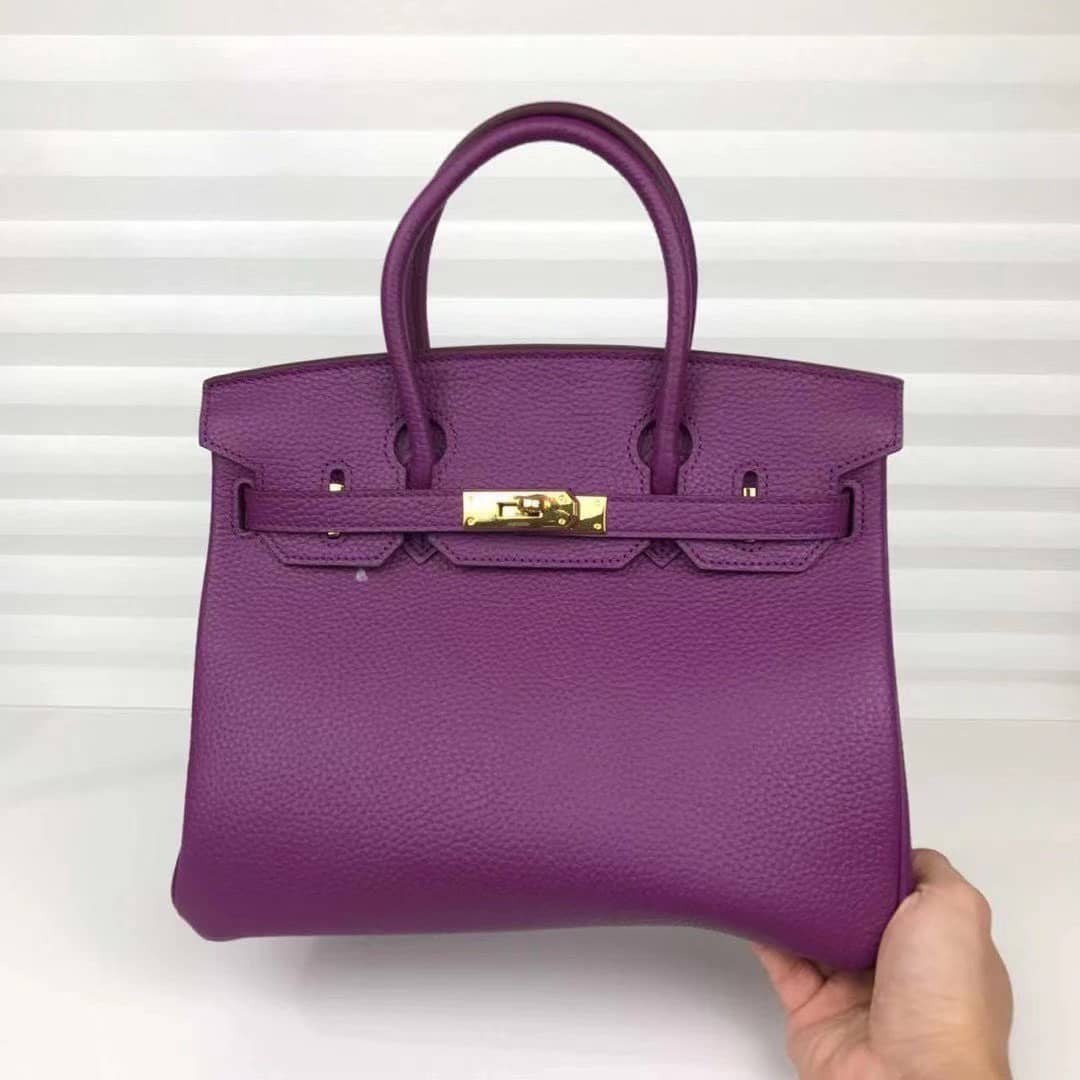 HERMES BIRKIN 30- TOGO- ANEMONE - Purple