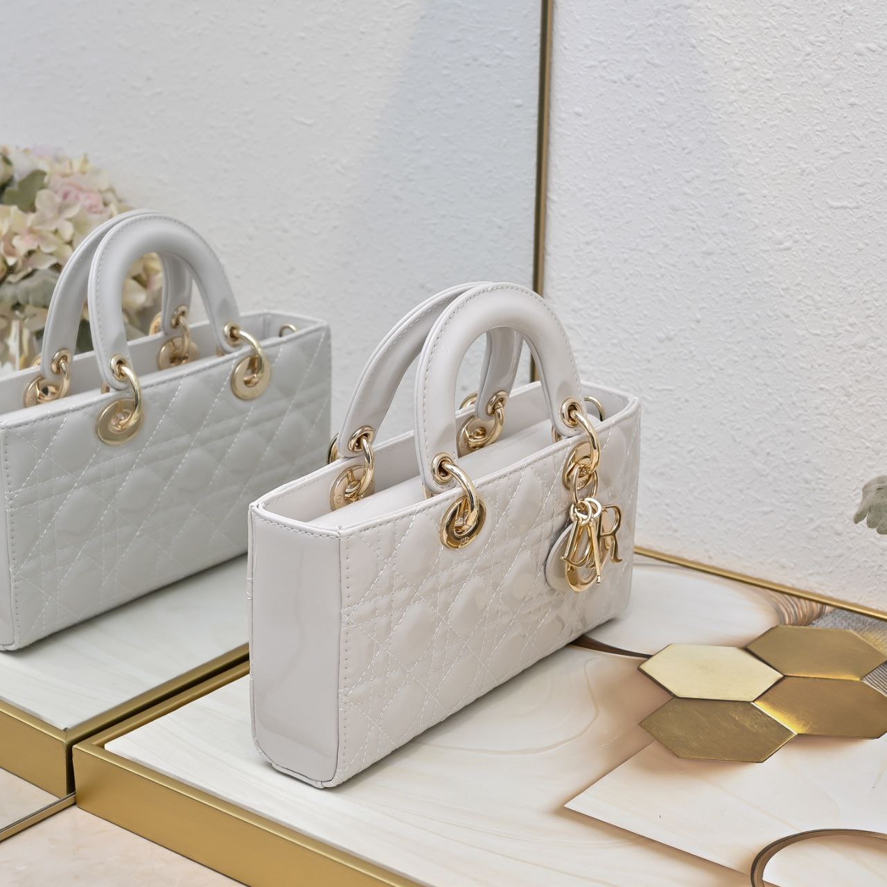 Dior Small Lady D-Joy Bag Latte