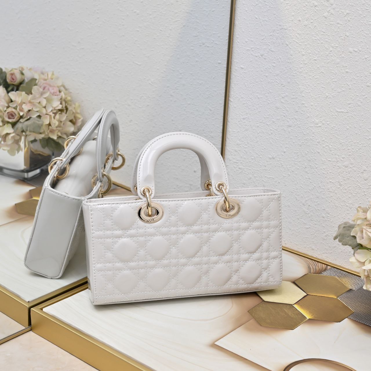 Dior Small Lady D-Joy Bag Latte