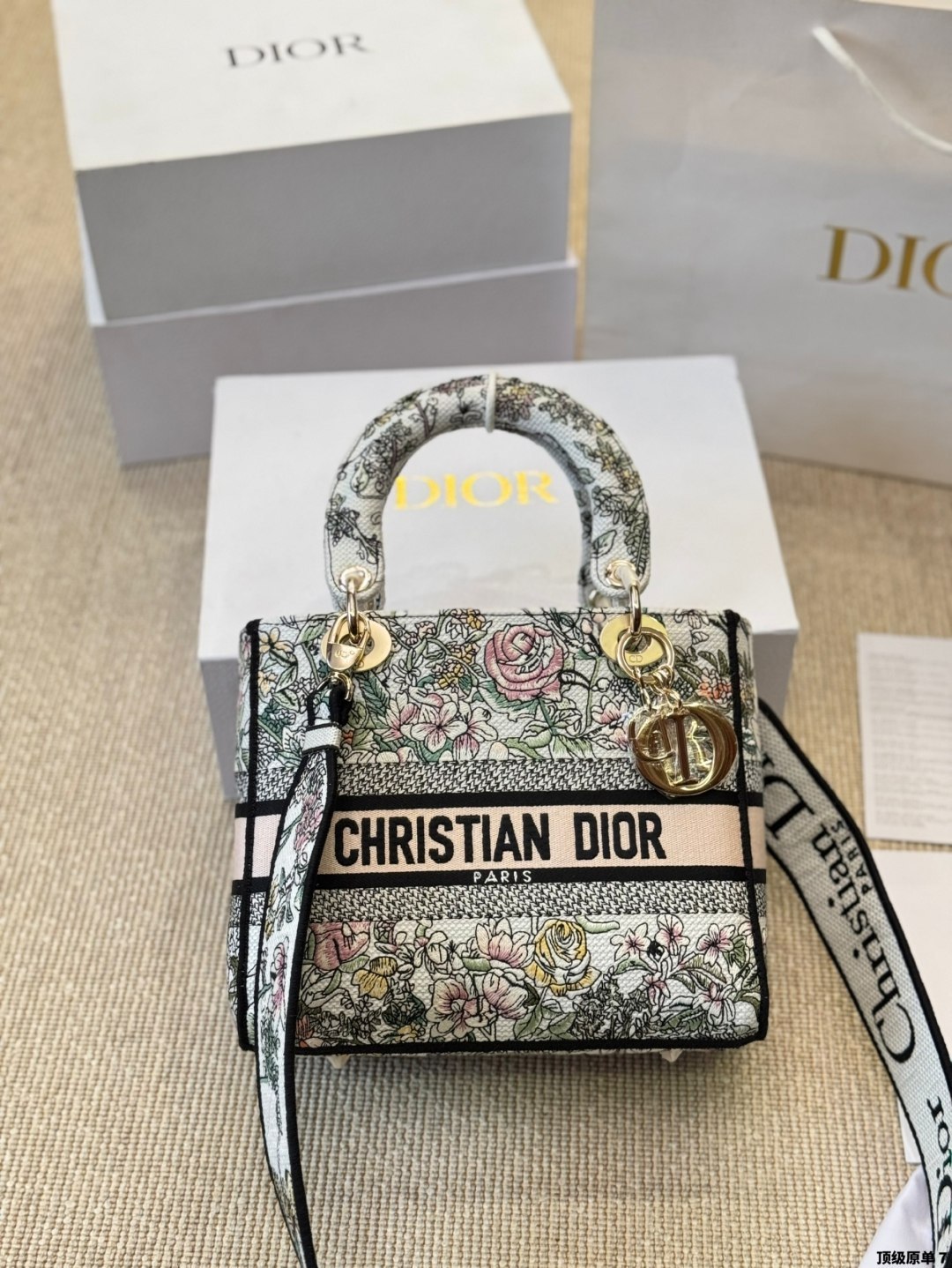 Dior Medium Lady D-lite Bag Pink