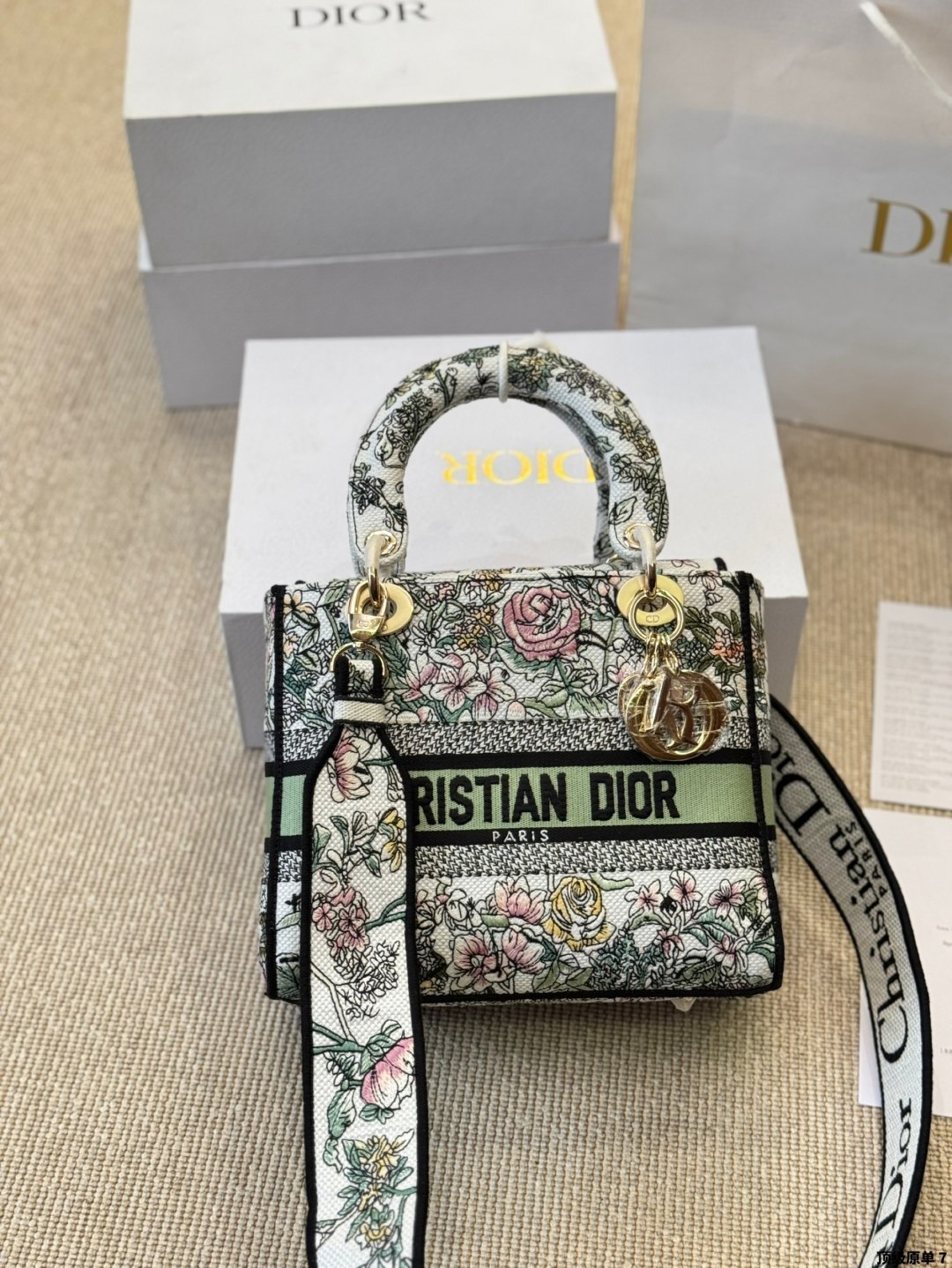 Dior Medium Lady D-lite Bag Green