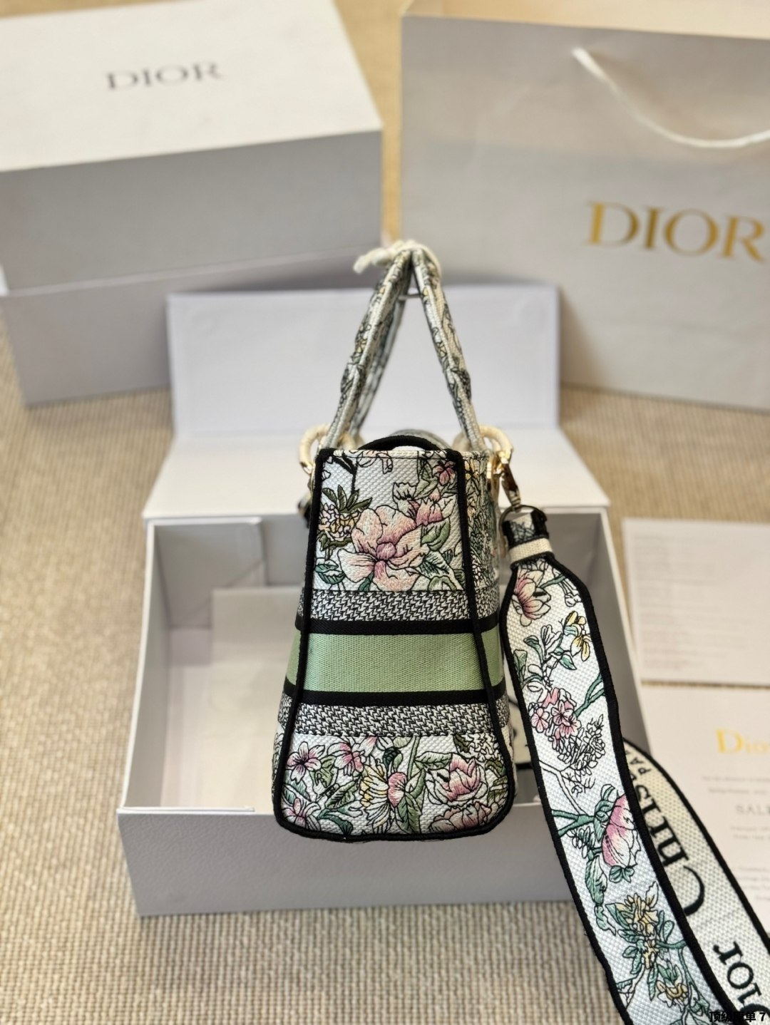 Dior Medium Lady D-lite Bag Green