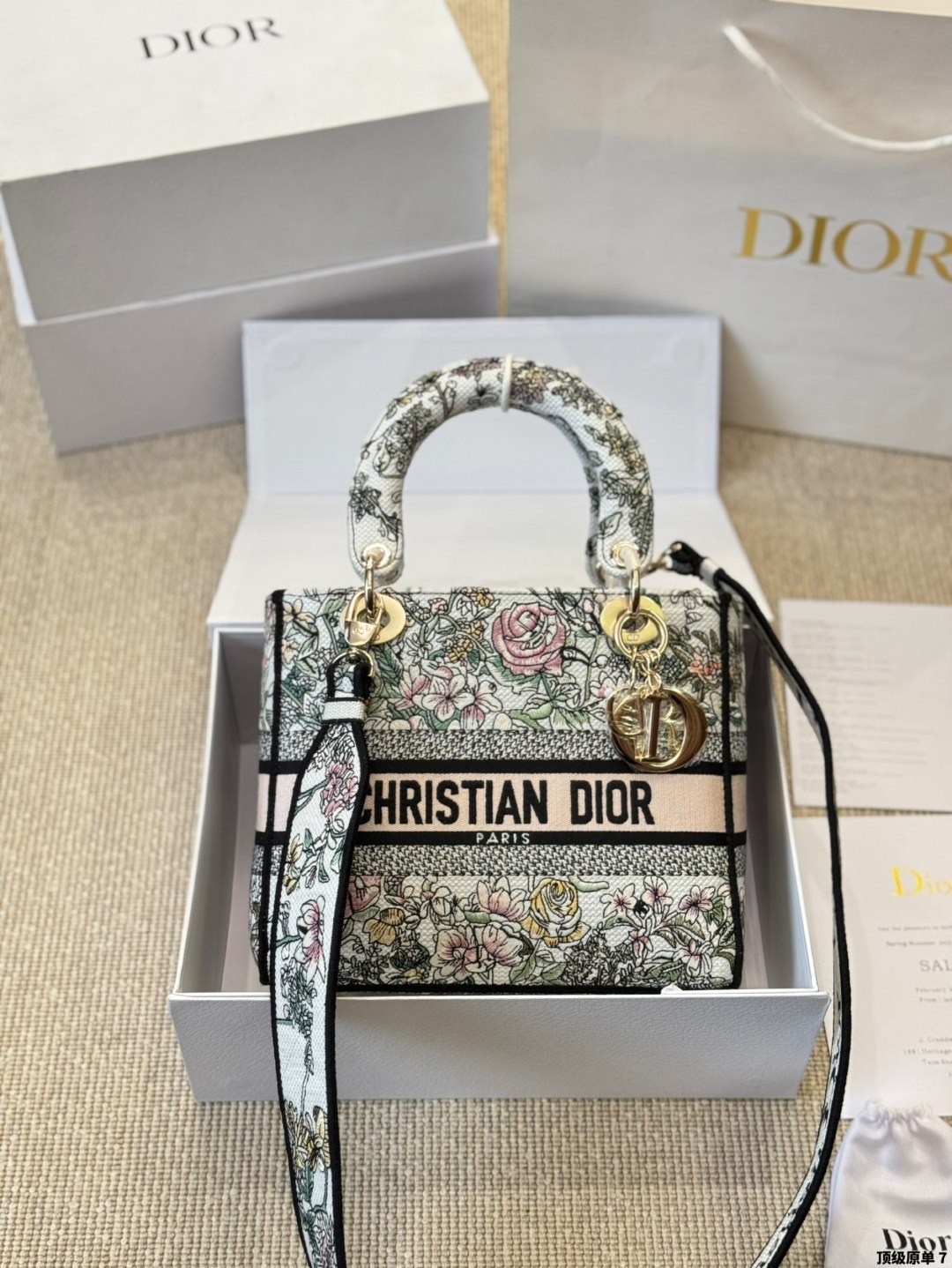 Dior Medium Lady D-lite Bag Pink