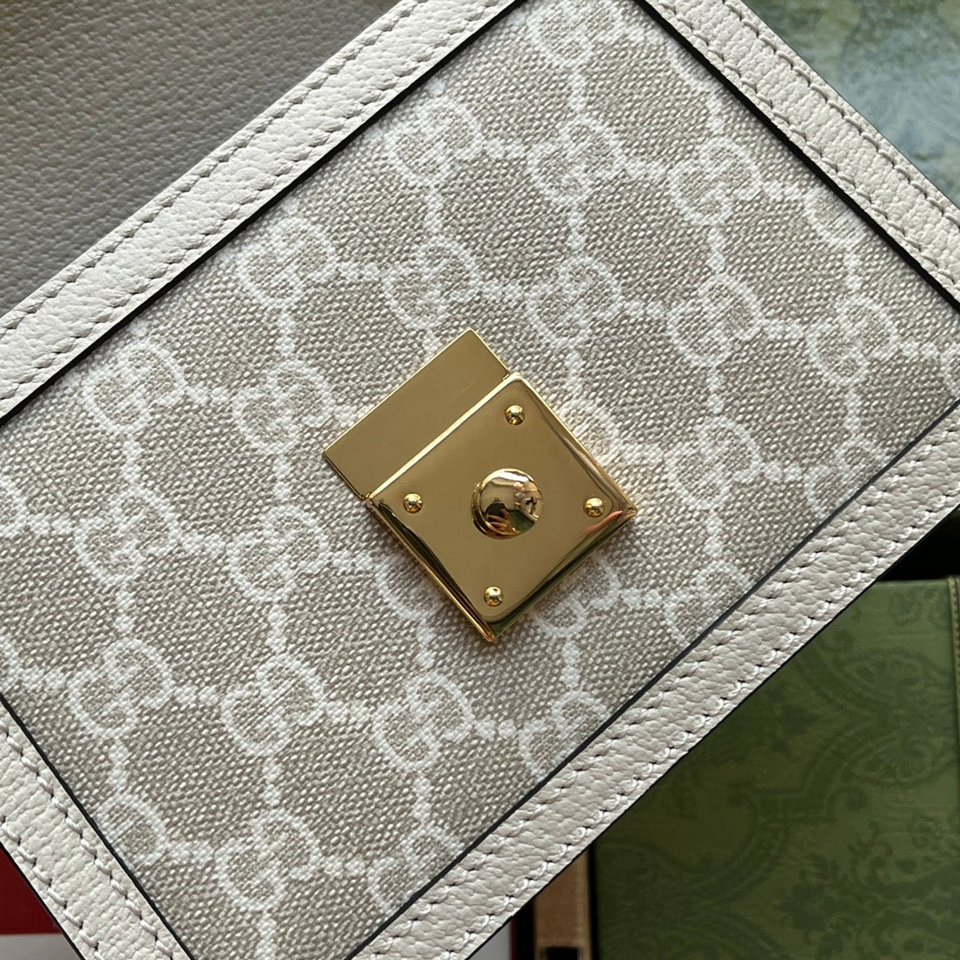 gg Ophidia gg Mini Shoulder Bag White For Women, Women’s Bags 6.9in/17.5cm gg ‎696180 UULAK 9956