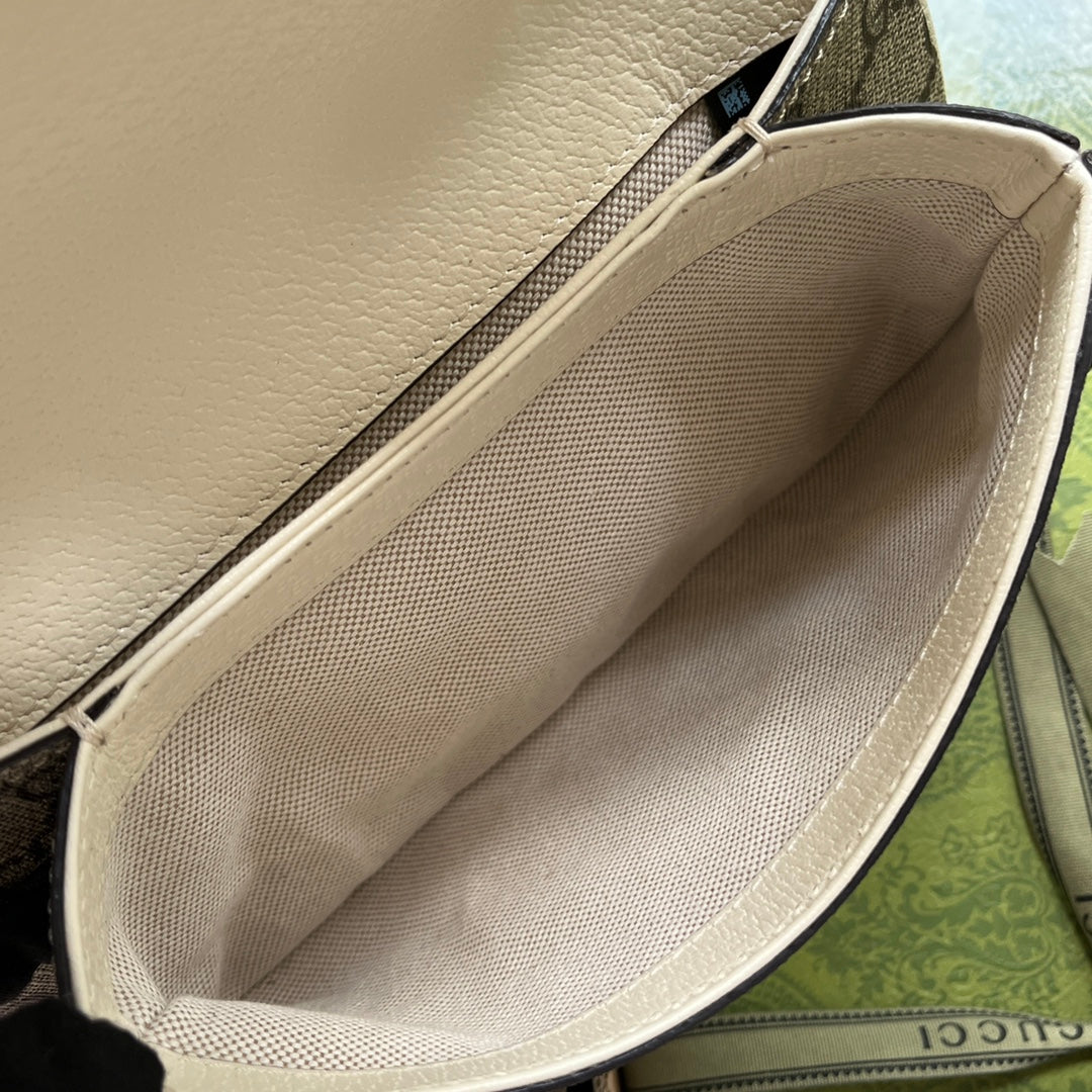gg Blondie Mini Bag Brown And White For Women, Women&#8217;s Bags 8.7in/22cm gg
