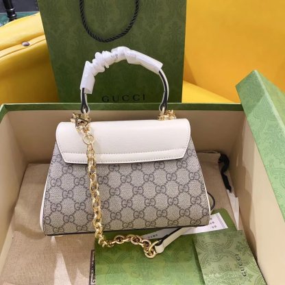 gg Horsebit 1955 Mini Bag White For Women, Women&#8217;s Bags 8.7in/22cm gg ‎703848 92TCK 9761