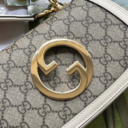 gg Blondie Mini Bag Brown And White For Women, Women&#8217;s Bags 8.7in/22cm gg