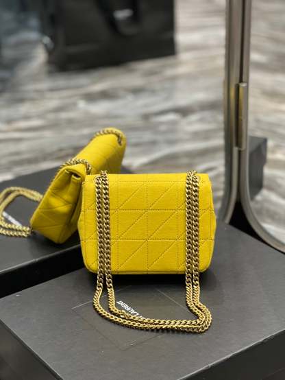 YSSL Jamie Mini Chain Bag Yellow For Women, Women’s Bags 6.9in/17.5cm YSL