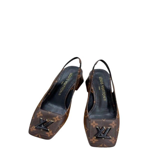 LUV PUMP BROWN SHAKE SLINGBACK