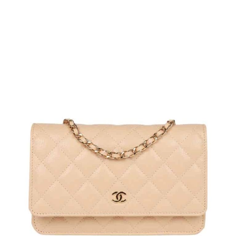 CHL WALLET ON CHAIN WOC BEIGE 19CM