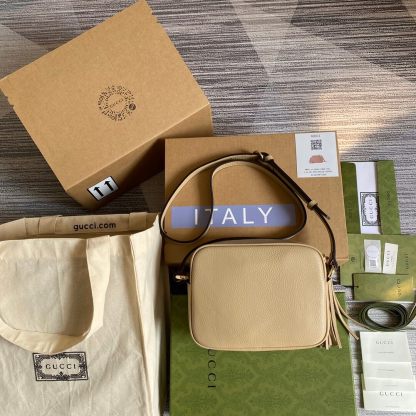 GG 308364 shoulder bag 22cm The New light apricot Leather