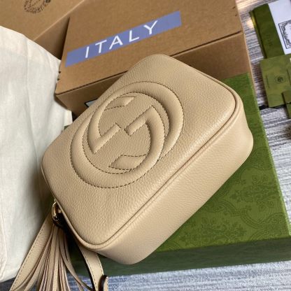 GG 308364 shoulder bag 22cm The New light apricot Leather