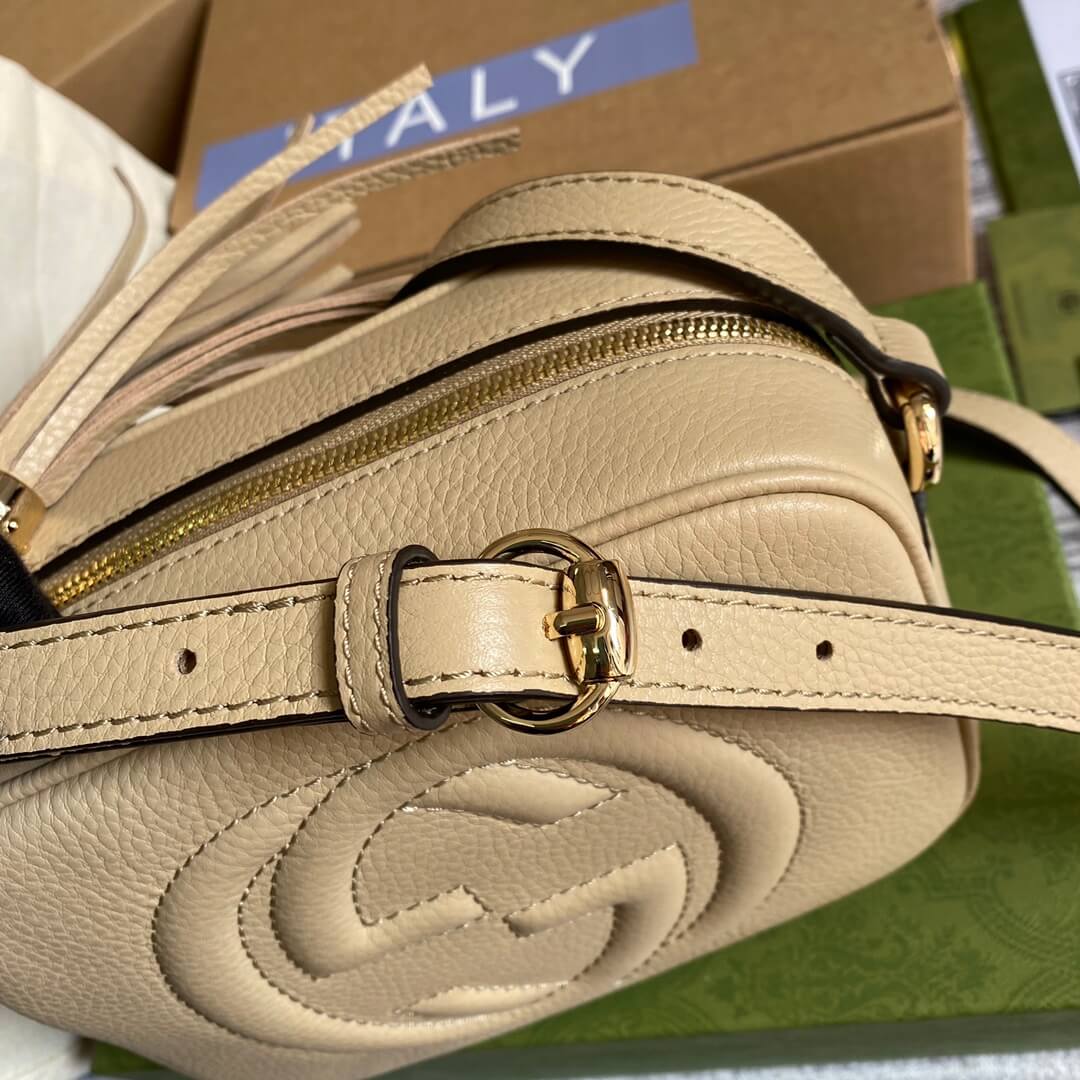 GG 308364 shoulder bag 22cm The New light apricot Leather
