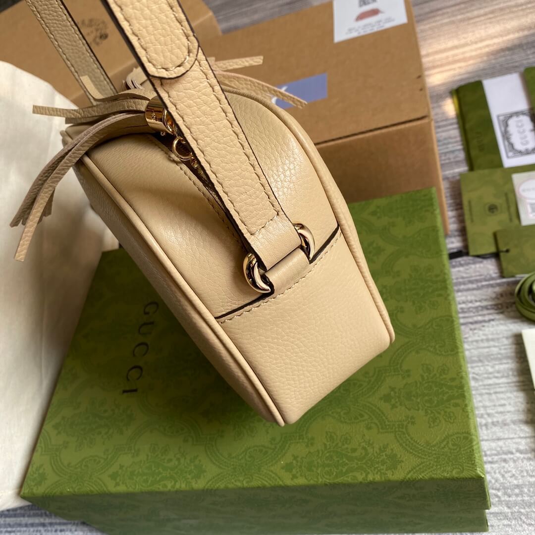 GG 308364 shoulder bag 22cm The New light apricot Leather