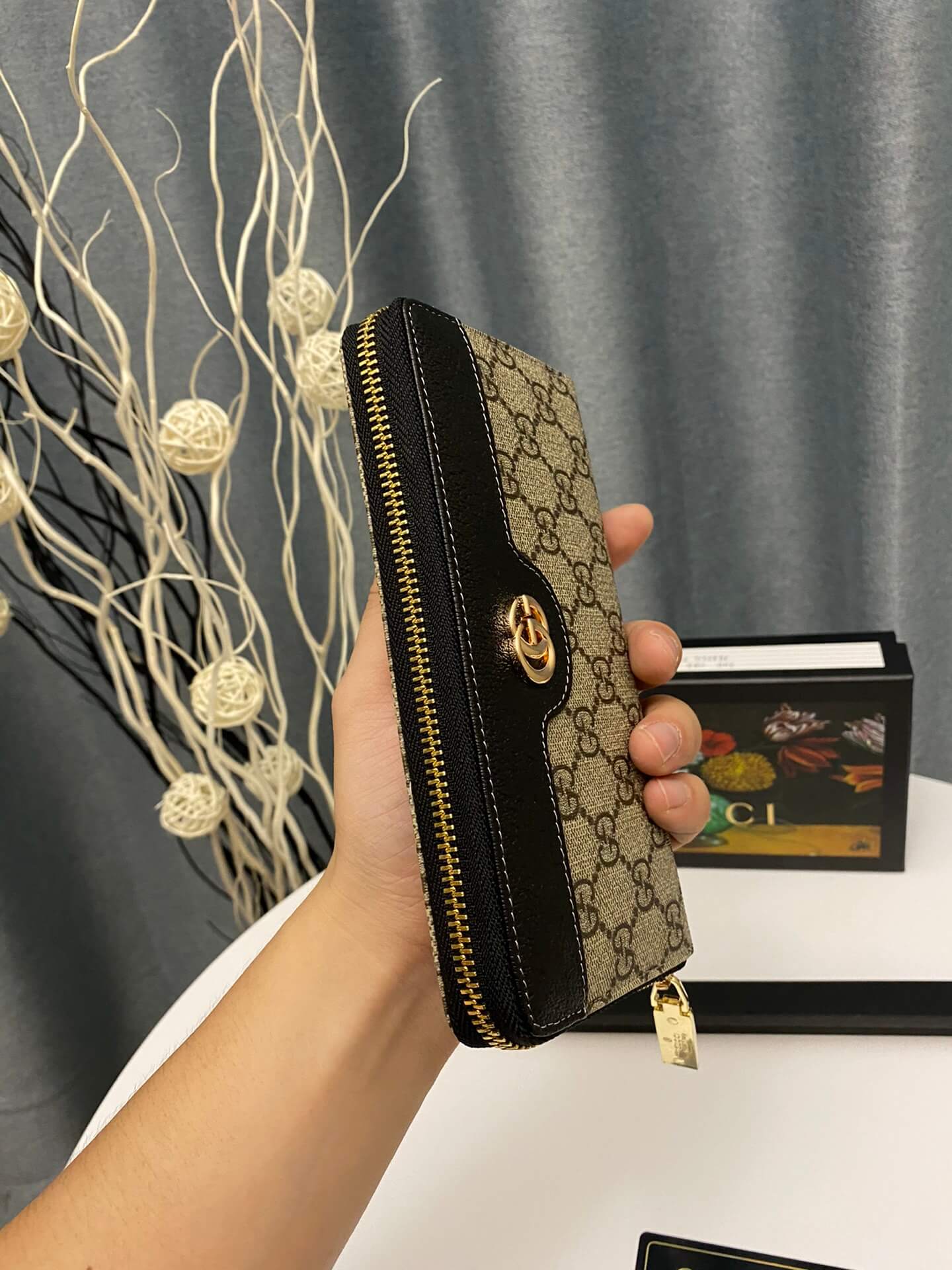 GC9057 Men's bag wallet Free shipping brown