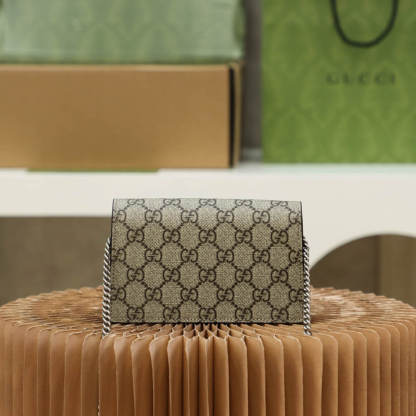 GC476432 shoulder bag Leather grey、black
