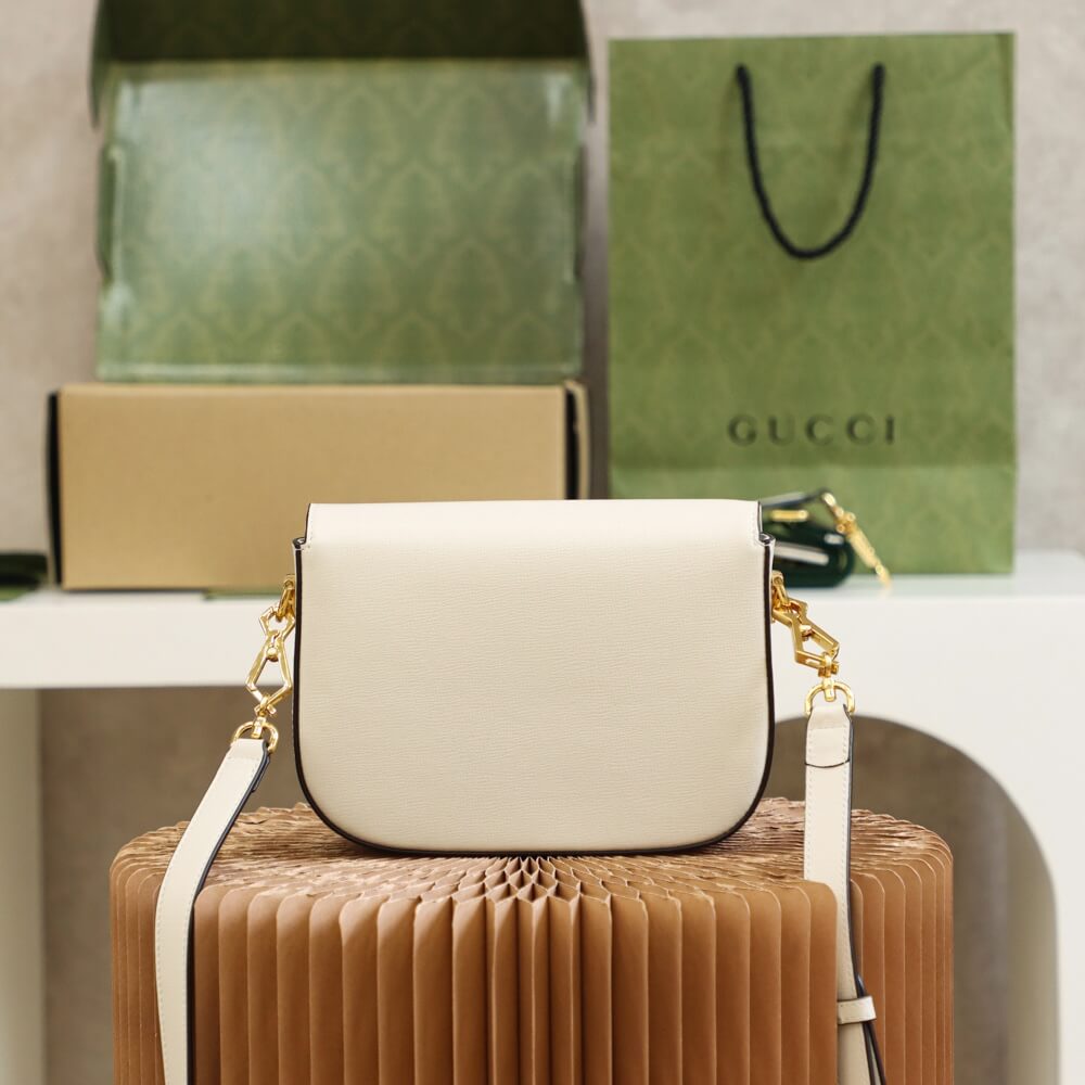 GC658574 shoulder bag bag Leather white