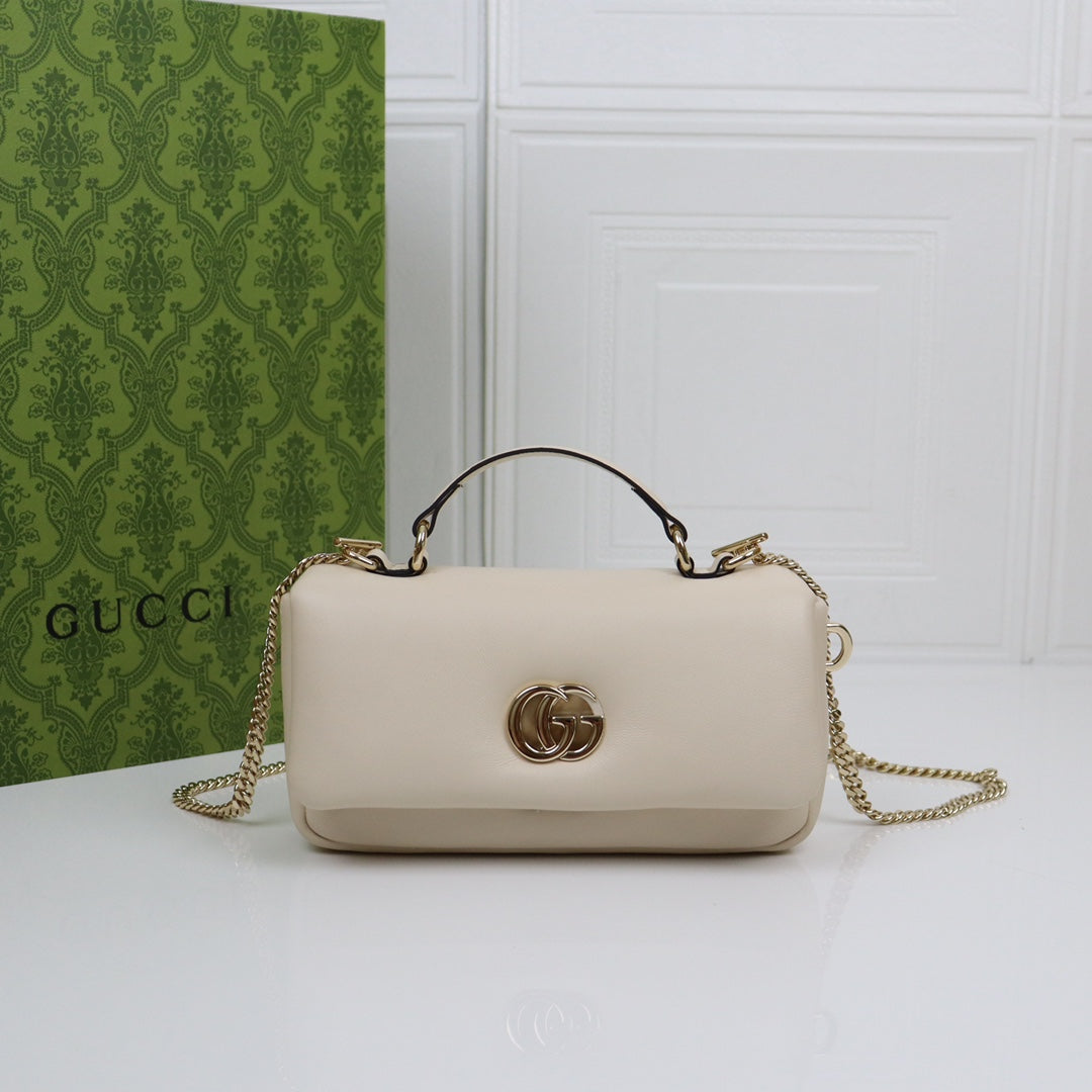 GG Milano Handbag Debuts at FW Show in Milan White