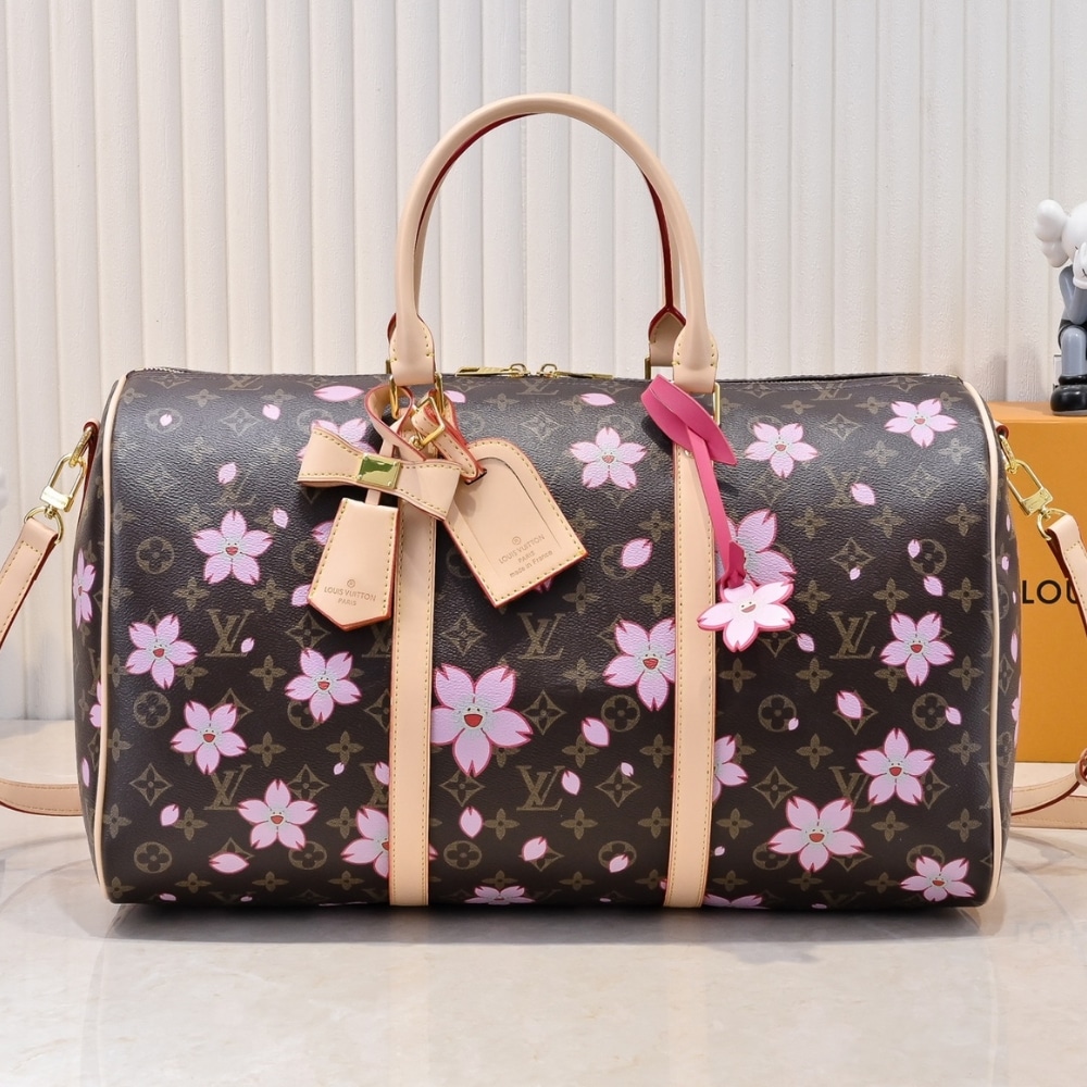 LUV X TAKASHI MURAKAMI 45CM M13752 BANDOULIÈRE 45 BROWN KEEPALL