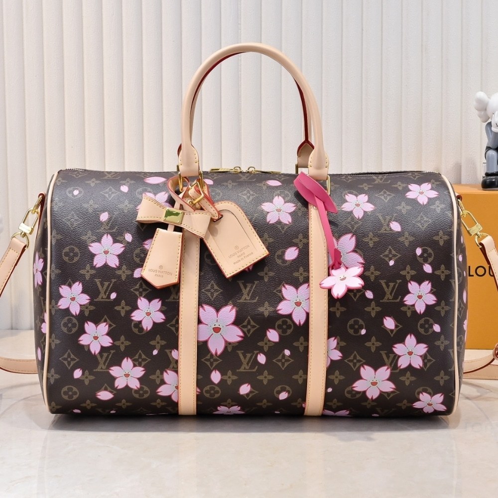 LUV X TAKASHI MURAKAMI 45CM M13752 BANDOULIÈRE 45 BROWN KEEPALL