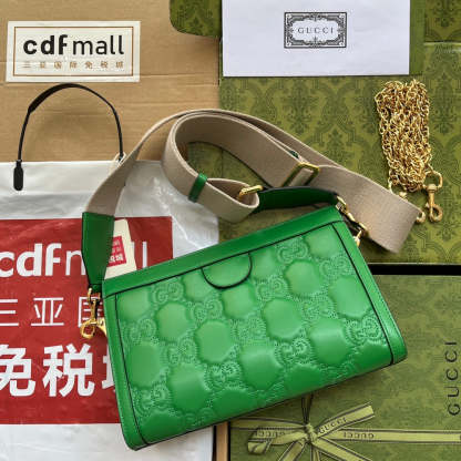 gg Matelassé Small Bag Green For Women, Women&#8217;s Bags 10.2in/26cm gg‎
