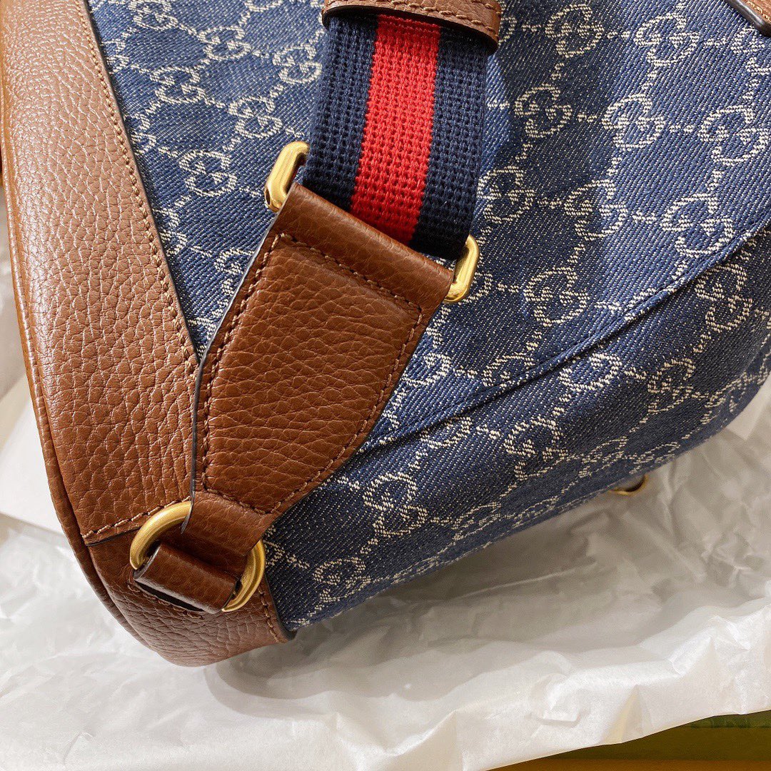 gg Backpack With Interlocking G Blue For Women, Women’s Bags 11.8in/30cm gg