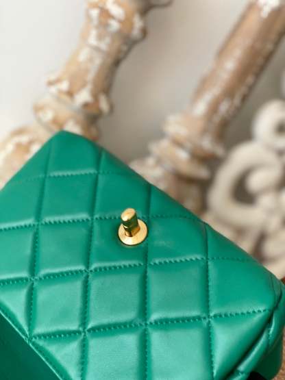 CHL Classic Diamond Flap Bag Green For Women, Women’s Bags 9.1in/23cm