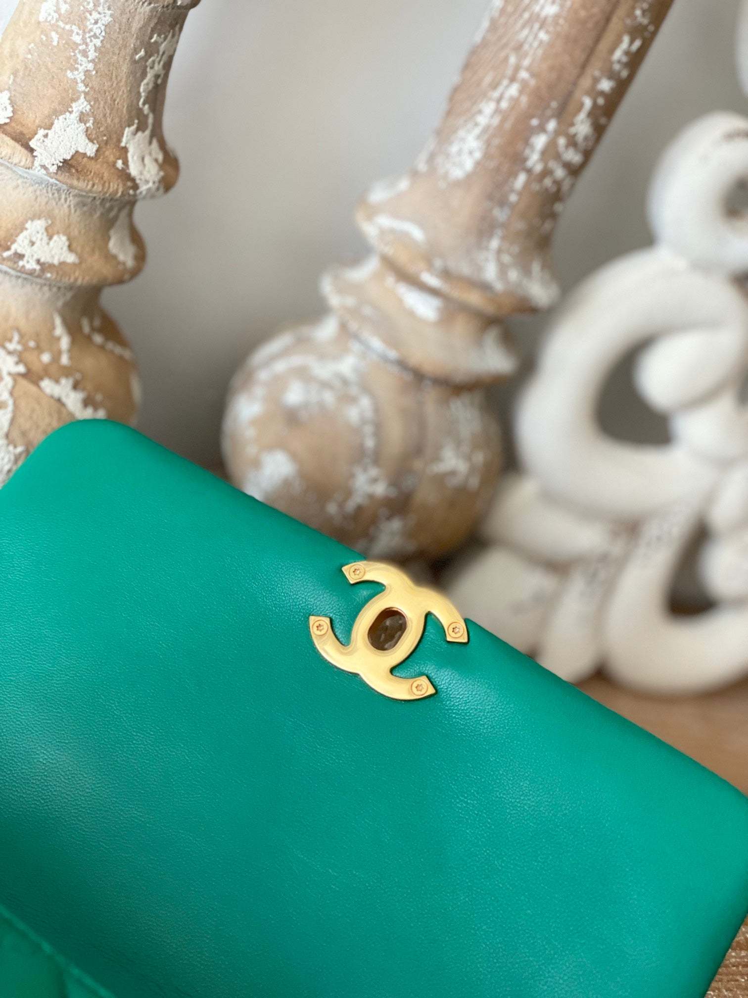 CHL Classic Diamond Flap Bag Green For Women, Women’s Bags 9.1in/23cm