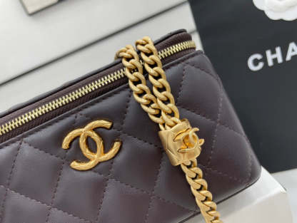 ChanelSmall Vanity Case Purple For Women, Women&#8217;s Bags 5.9in/15cm