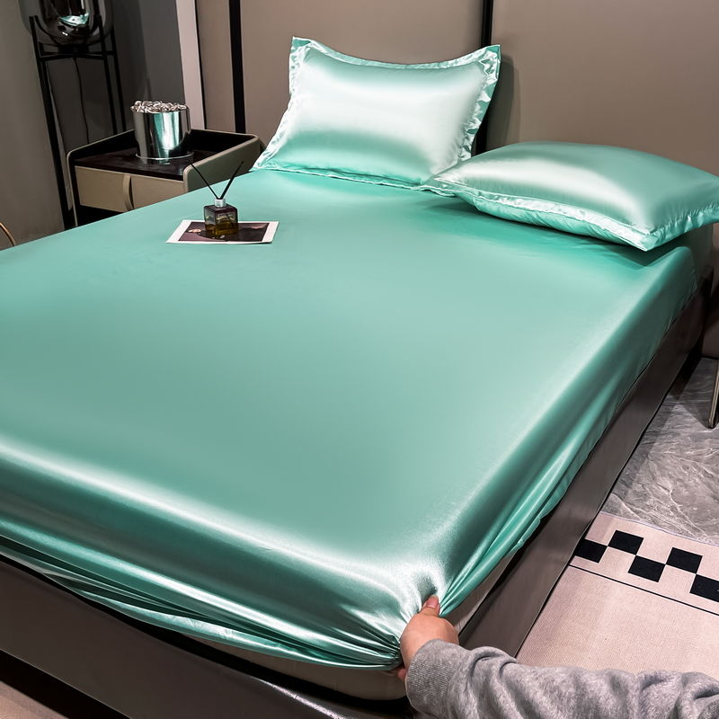 Ice silk mattress three piece set