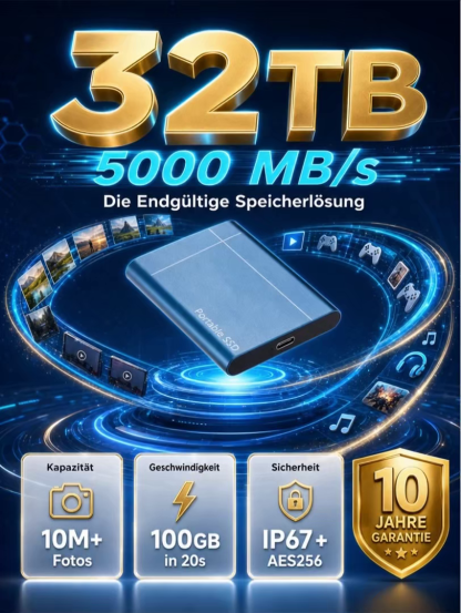  I stopped paying that garbage and switched to this 32TB Portable High-Speed SSD. It pays for itself in less than two months, and you own it FOREVER. No setup. No subscriptions. Just plug and play.