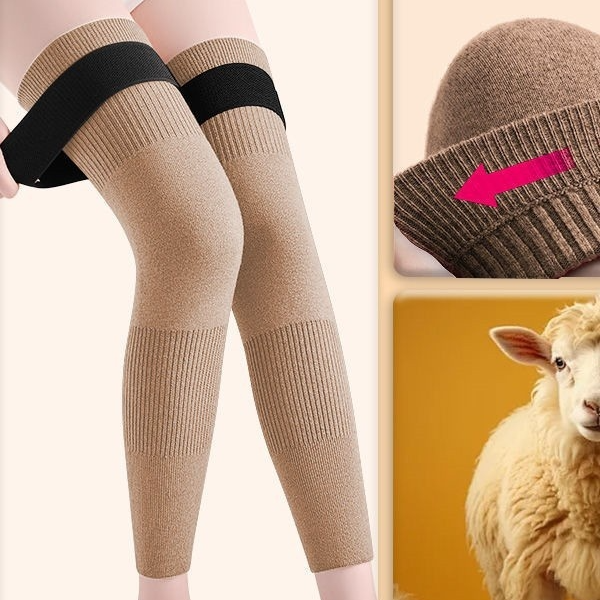 SL- Cashmere Knee Support with Straps