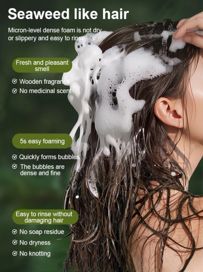 💆Natural Usma grass extract. 0 silicone oil. Activate follicles in 1 min. 24h oil control. Hair too thick to hold.