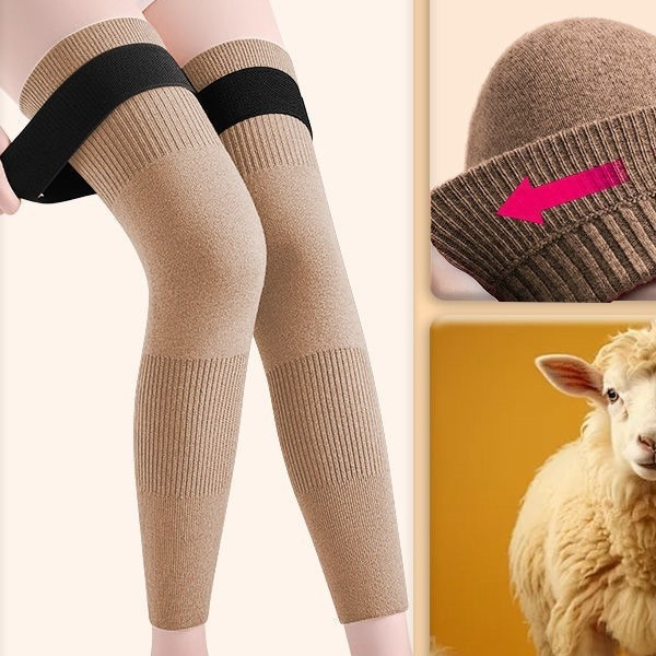 SL- Cashmere Knee Support with Straps