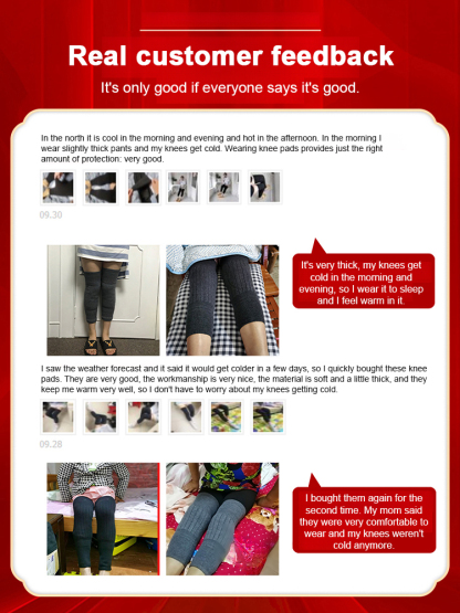 SL- Cashmere Knee Support with Straps