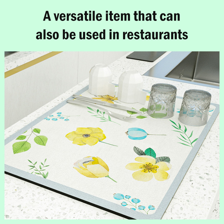Small fresh kitchen drain mat