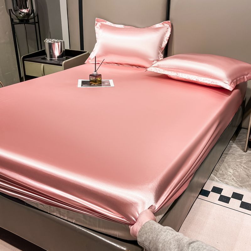 Ice silk mattress three piece set