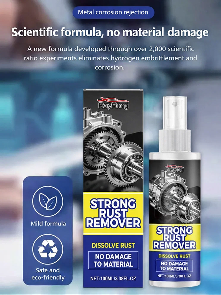 🔧⚡ Powerful rust remover - restores your metal's original shine! One bottle can make all the metal items in your home look brand new.