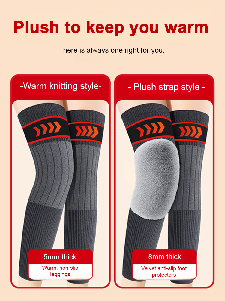 SL- Cashmere Knee Support with Straps