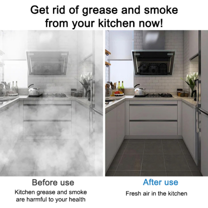 [Portable disassembly and assembly] High-power silent oil fume exhaust fan