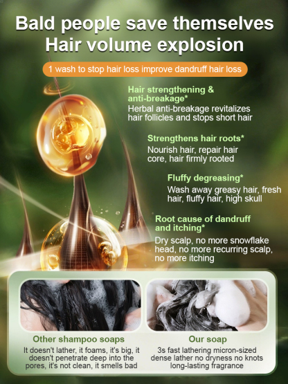 💆Natural Usma grass extract. 0 silicone oil. Activate follicles in 1 min. 24h oil control. Hair too thick to hold.