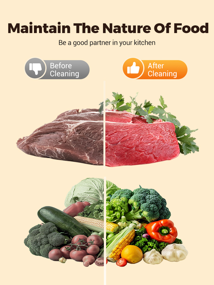 Pesticide Residue Removal Turbine Purification Fruit and Vegetable Washing Machine