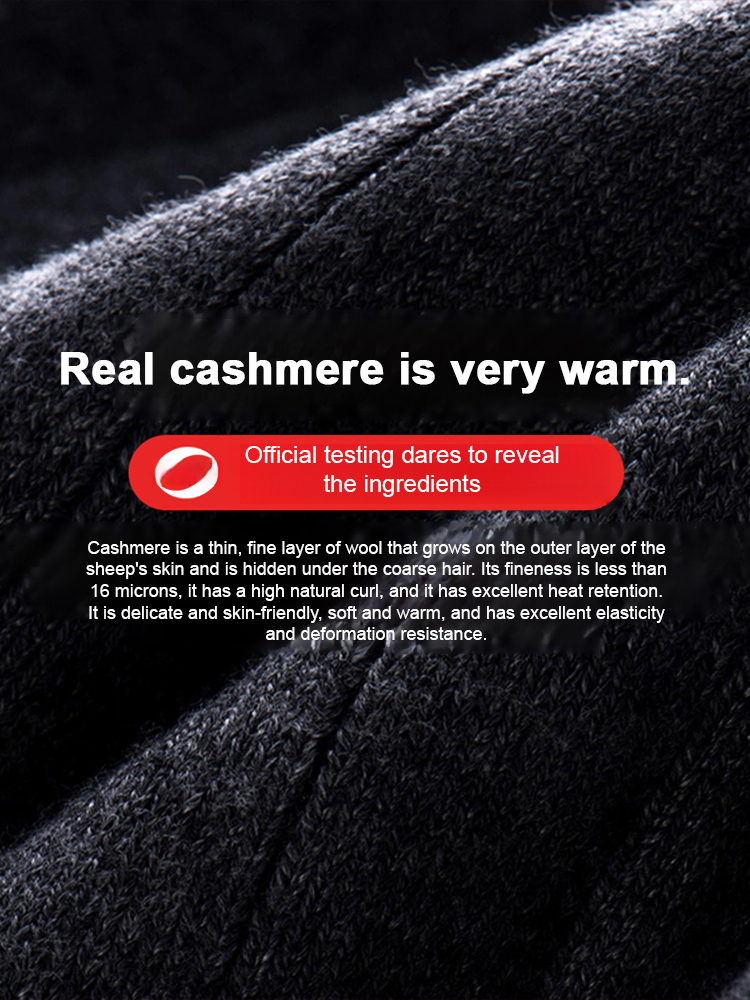 SL- Cashmere Knee Support with Straps