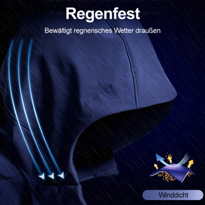 Winddichte und temperaturausgleichende Fleecejacke