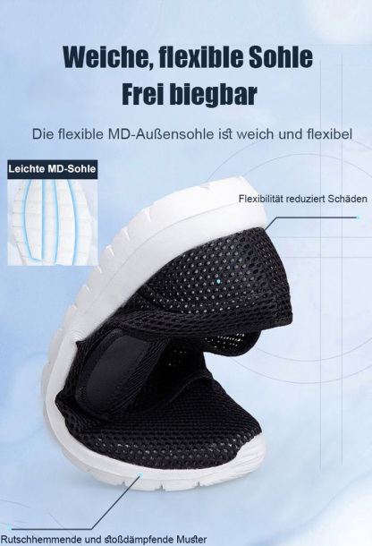 Sommer ältere Schuhe fett und weit Freizeitschuhe