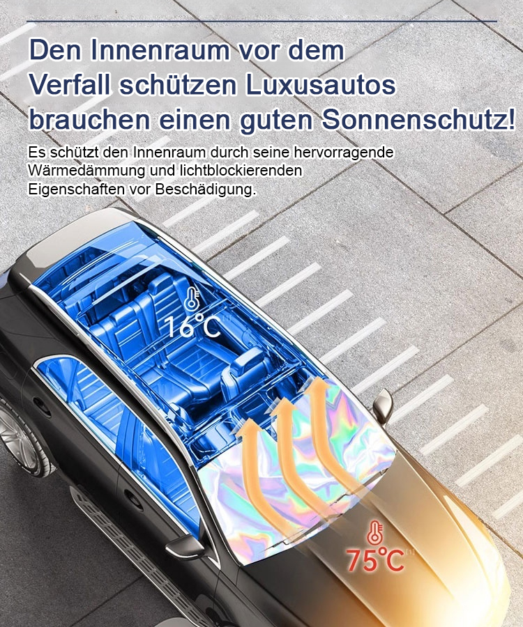 Spiegelnde Laser-Auto-Sonnenblende, Auto-Sonnenschirmgriff biegsam
