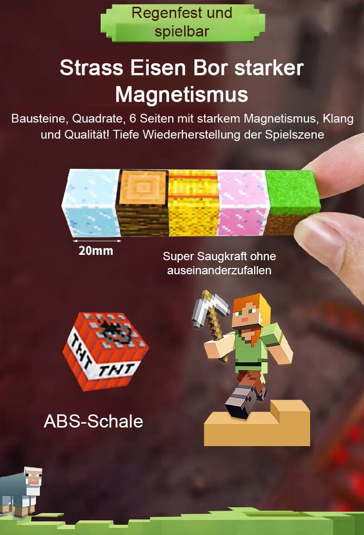 „Die Welt in deiner Hand“ Verwandlungsfähige Magnetwürfel-Bausteine